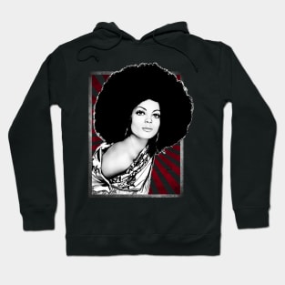 Diana Ross Rare Photo Retro Halftone Hoodie